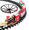 Department Store - Electric Train Set Kid Toy Xmas Steam Train Kit Tree Surround Track Battery Operated