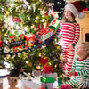 Department Store - Electric Train Set Kid Toy Xmas Steam Train Kit Tree Surround Track Battery Operated
