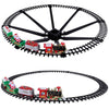 Department Store - Electric Train Set Kid Toy Xmas Steam Train Kit Tree Surround Track Battery Operated