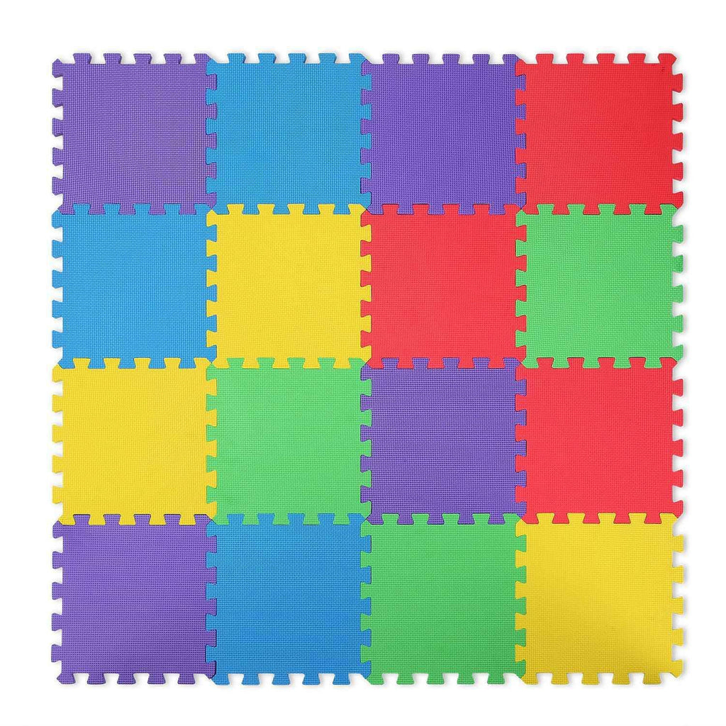 Department Store - 16Pcs Kids Puzzle Exercise Play Mat Interlocking Non-Toxic EVA Floor Mat Multi-Color Anti-Skid Playmat