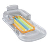 Department Store - 59in Inflatable Pool Float Raft w/ Headrest Armrest Cupholder Swimming Pool Lounge Air Mat Chair