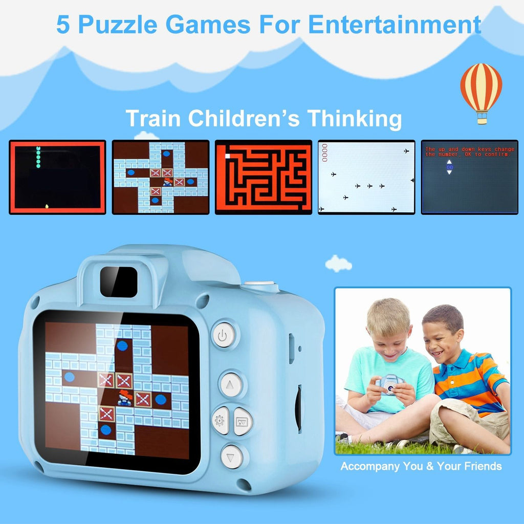 Department Store - Kids Digital Camera w/ 2.0' Screen 12MP 1080P FHD Video Camera 4X Digital Zoom Games