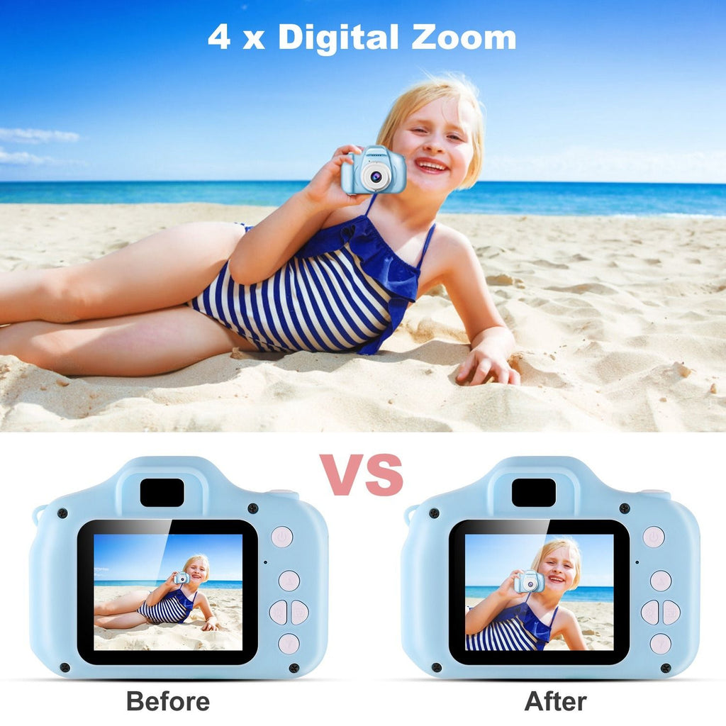Department Store - Kids Digital Camera w/ 2.0' Screen 12MP 1080P FHD Video Camera 4X Digital Zoom Games