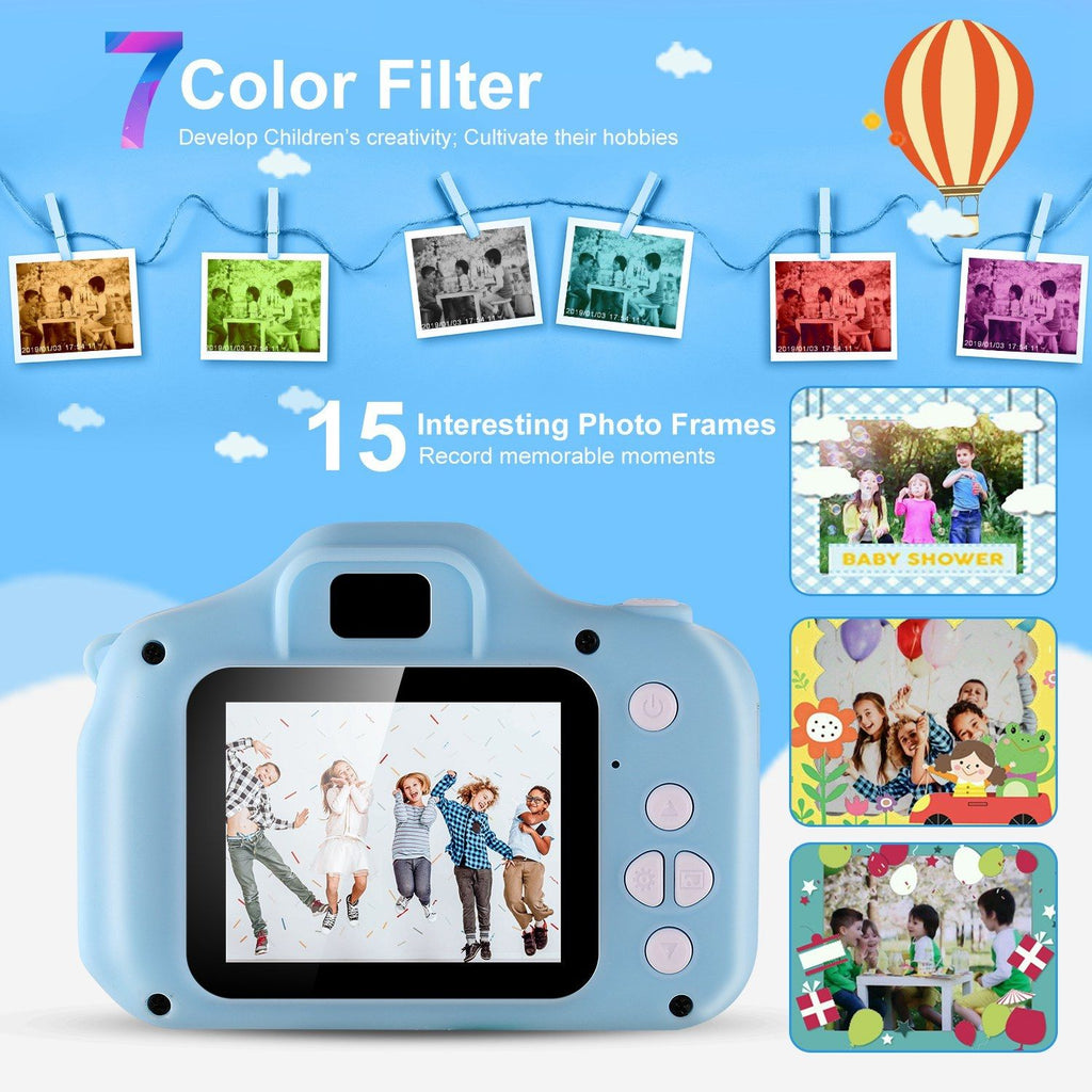 Department Store - Kids Digital Camera w/ 2.0' Screen 12MP 1080P FHD Video Camera 4X Digital Zoom Games