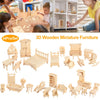 Department Store - 3D Wooden Dollhouse Furniture Puzzles DIY Miniature Furniture Models Set