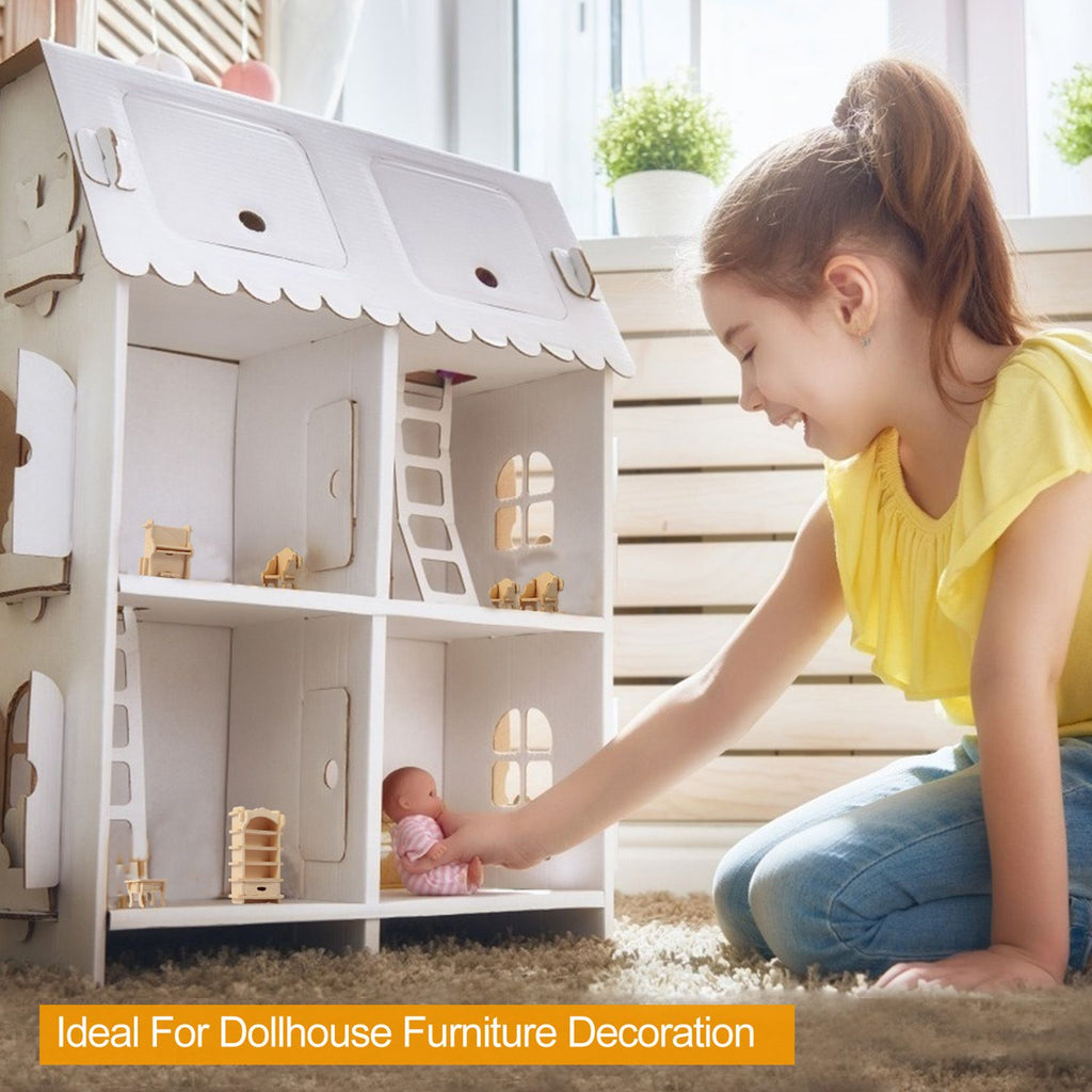 Department Store - 3D Wooden Dollhouse Furniture Puzzles DIY Miniature Furniture Models Set