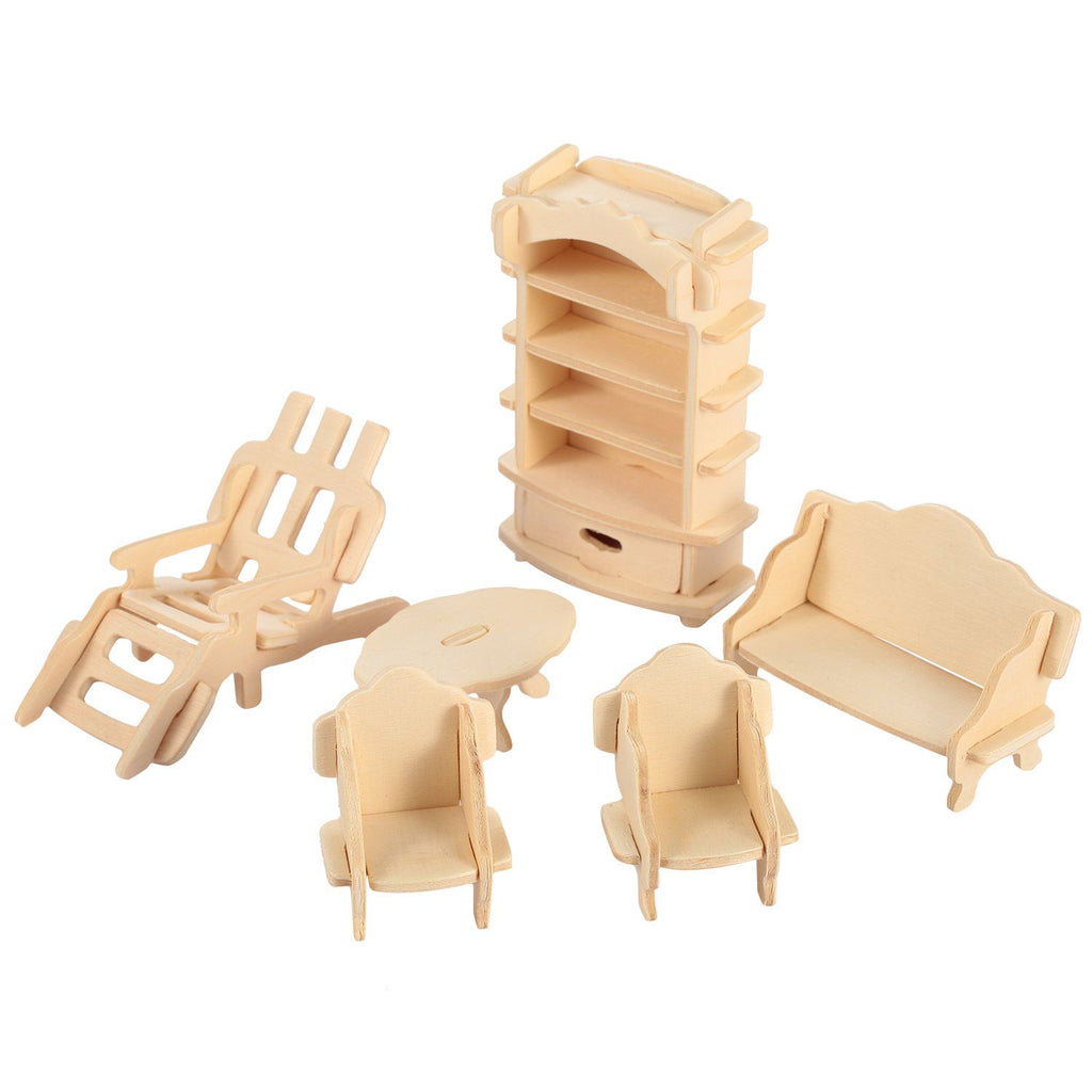 Department Store - 3D Wooden Dollhouse Furniture Puzzles DIY Miniature Furniture Models Set