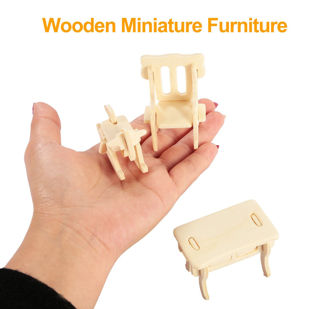Department Store - 3D Wooden Dollhouse Furniture Puzzles DIY Miniature Furniture Models Set