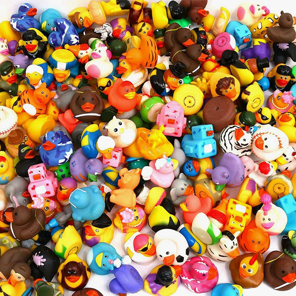 Nice Store - Assorted Rubber Ducks Toy Duckies for Kids and Toddlers;  Bath Birthday Baby Showers Classroom;  Summer Beach and Pool Activity;  2'' Inches (Multiple attribute)
