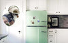 PANDA SUPERSTORE - Set Of 4 Chinese Style Refrigerator Magnet Ceramics Decor Mei Lan Zhu Ju Pattern