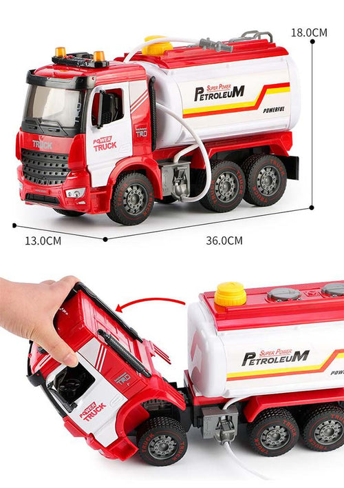 PANDA SUPERSTORE - Sprinkler Car Model Toy with Sound Light Construction Vehicle Plastic Early education Toy