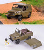 PANDA SUPERSTORE - Transport Truck Car Model Alloy Jeep Army Vehicle Models Car Toys Pull Back Car