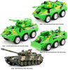 PANDA SUPERSTORE - Army Vehicle Models Car Toys Combat Vehicles Toys Tank for Plastic, 4 Pack