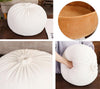 PANDA SUPERSTORE - Simulation Chinese Soup Steamed Bun Gourmet Plush Toy for Festival Sofa Decor 35cm, White
