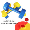 PANDA SUPERSTORE - 2Pairs Plastic Hand Dumbbells Home Gym Morning Exercises Toys for Boys Girls,Yellow Green