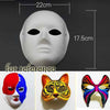 PANDA SUPERSTORE - 10-Packs White Blank Painting Full Mask DIY Paper Mask for Halloween Costumes, Women
