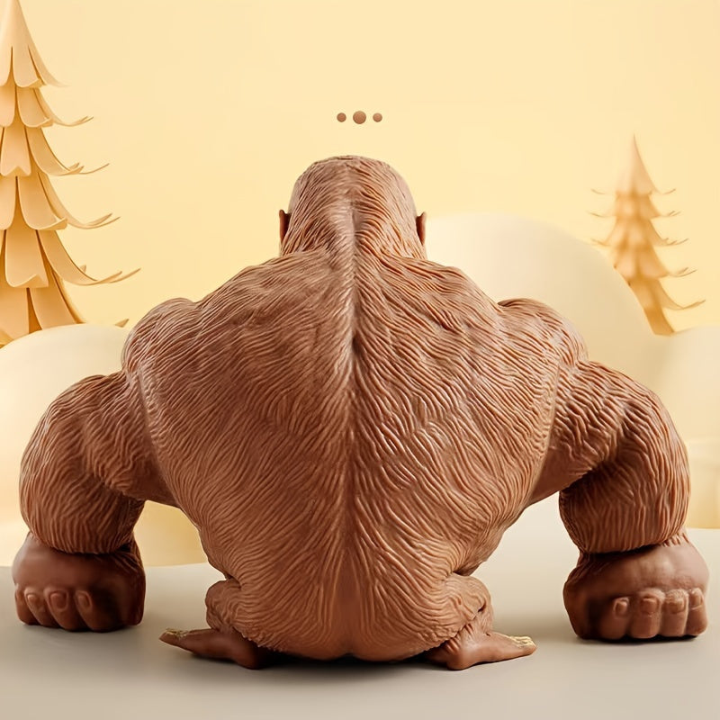 Novelty - Decompression Stretch Gorilla Pattern Latex Soft Gorilla Toy, Stretch Gorilla Action Pattern For Kids Boys Girls