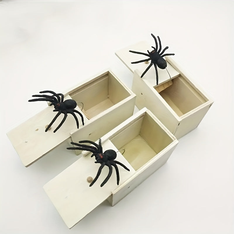 Department Store - Surprise Your Kids with This Hilarious Wooden Spider Prank Box - Handcrafted Joke Box Perfect for Boys and Girls!