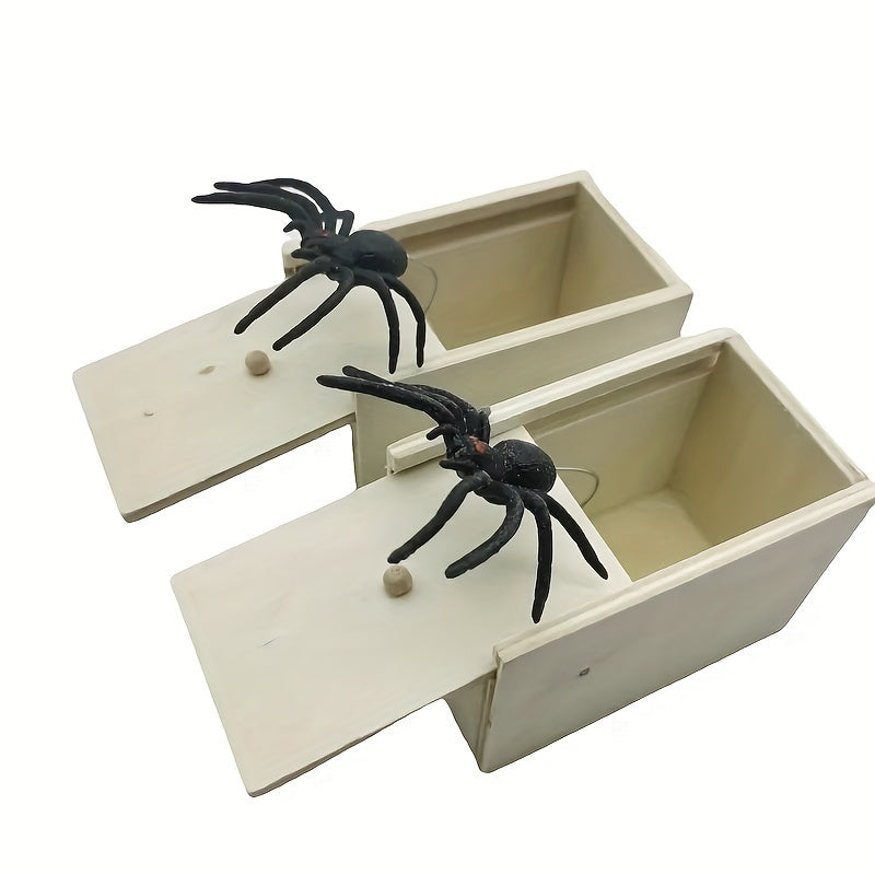 Department Store - Surprise Your Kids with This Hilarious Wooden Spider Prank Box - Handcrafted Joke Box Perfect for Boys and Girls!