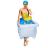 Novelty - Bathtub Inflatable Costume Cosplay Thanksgiving Christma For Woman Adult Party Festival Stage Performance Funny Costumes