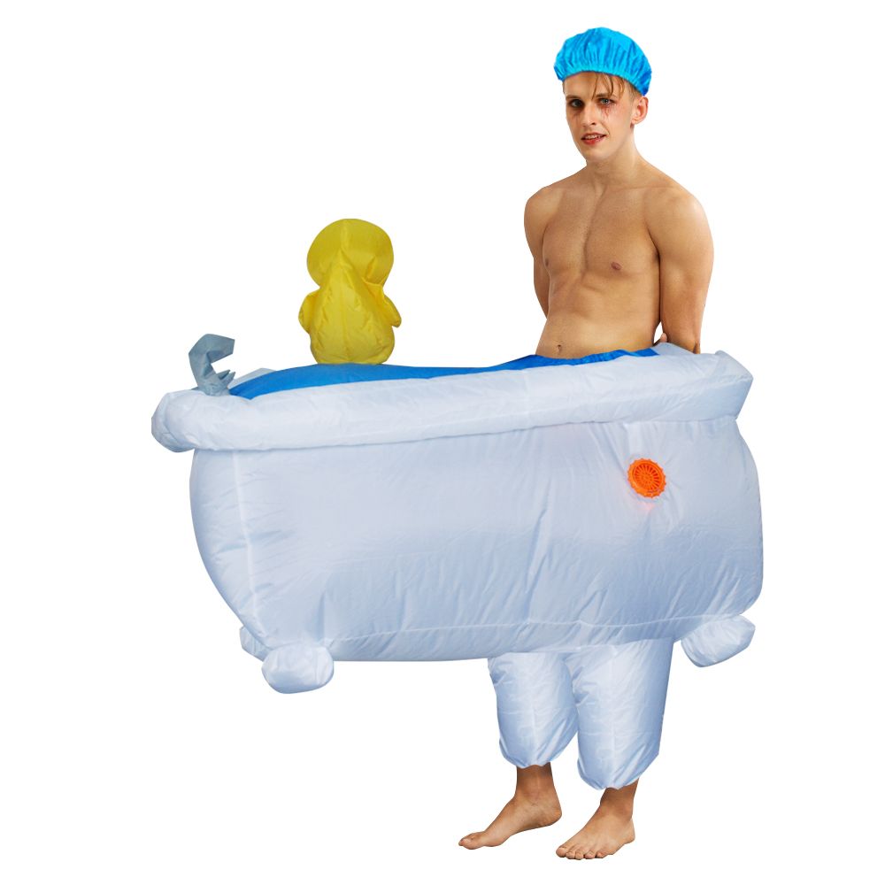 Novelty - Bathtub Inflatable Costume Cosplay Thanksgiving Christma For Woman Adult Party Festival Stage Performance Funny Costumes