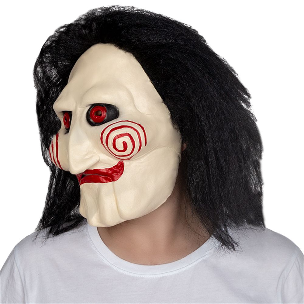 Novelty - Halloween Party Costume Latex Horror Saw Mask Movie Horror The Puppet Jigsaw Full Head Mask Fancy Dress Party Accessories