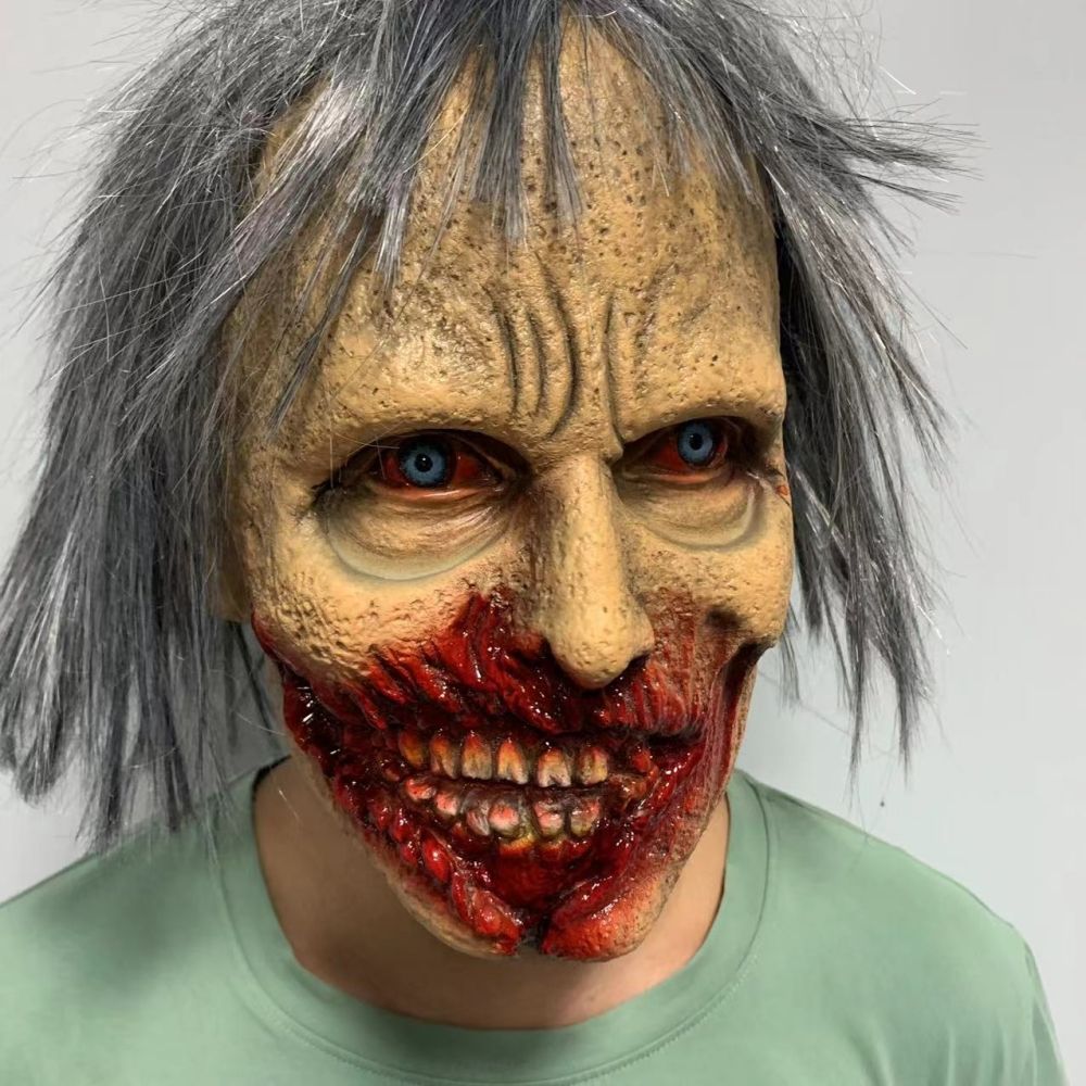 Novelty - Scary Masks Halloween Horror Latex Mask Halloween Costumes Props Fancy Dress Party Zombie Full Head Mask