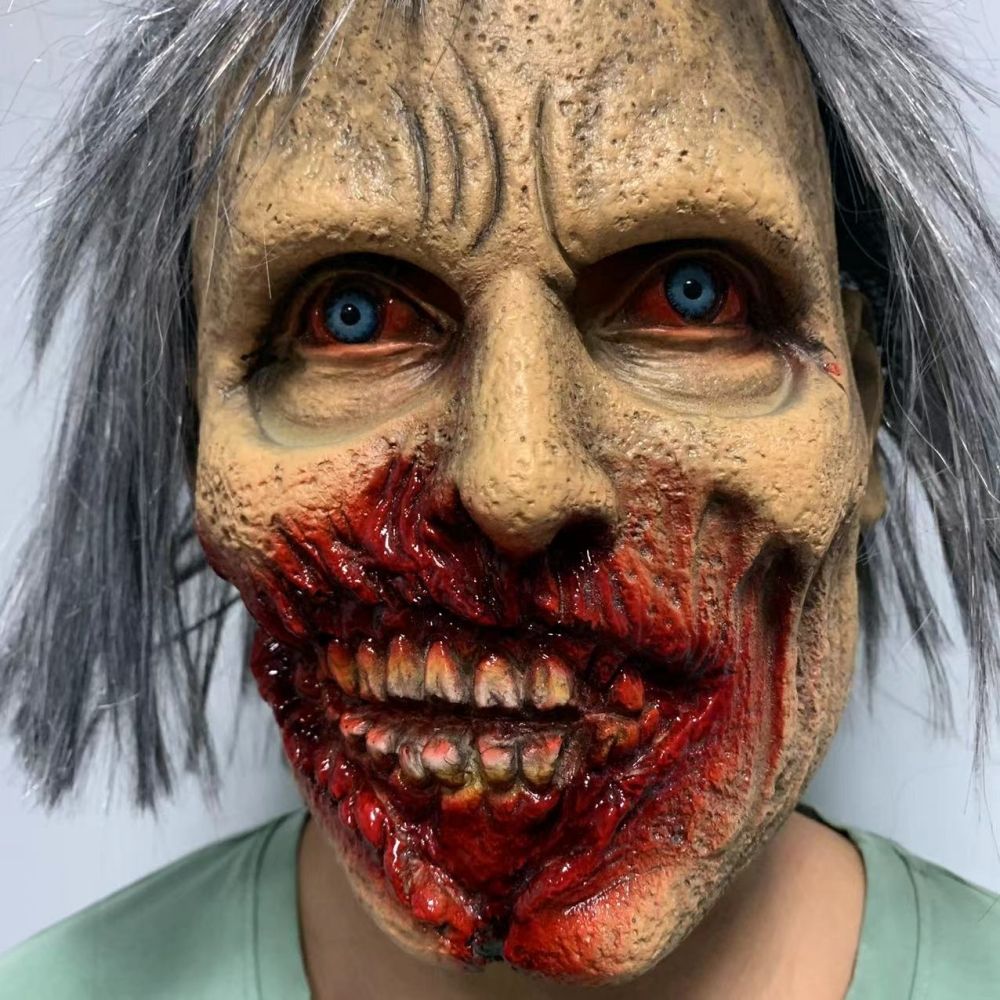 Novelty - Scary Masks Halloween Horror Latex Mask Halloween Costumes Props Fancy Dress Party Zombie Full Head Mask