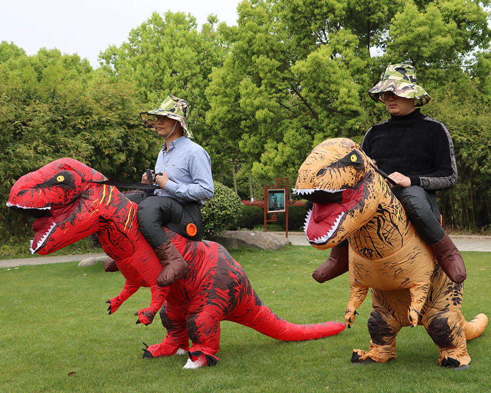 Novelty - T-REX Monster Inflatable Costume Blow Up Cosplay Dinosaur Clothing Carnival Halloween Christma Dress For Man Woman Party Show