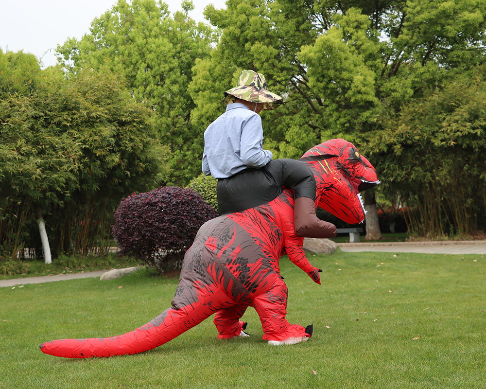 Novelty - T-REX Monster Inflatable Costume Blow Up Cosplay Dinosaur Clothing Carnival Halloween Christma Dress For Man Woman Party Show