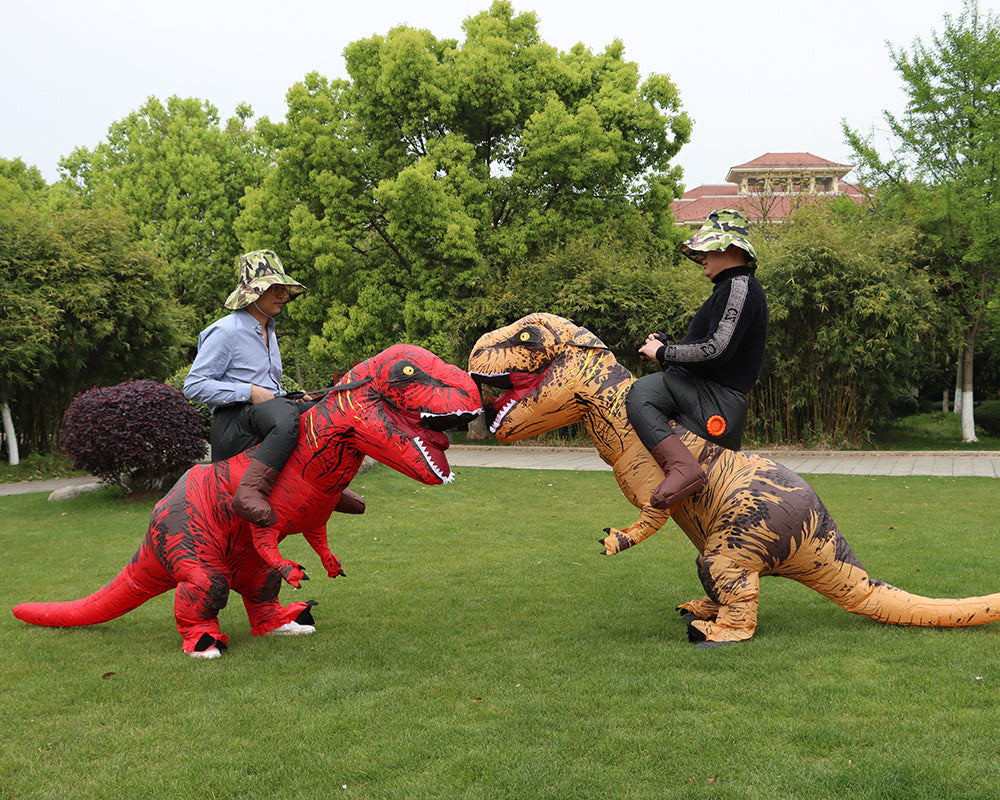 Novelty - T-REX Monster Inflatable Costume Blow Up Cosplay Dinosaur Clothing Carnival Halloween Christma Dress For Man Woman Party Show
