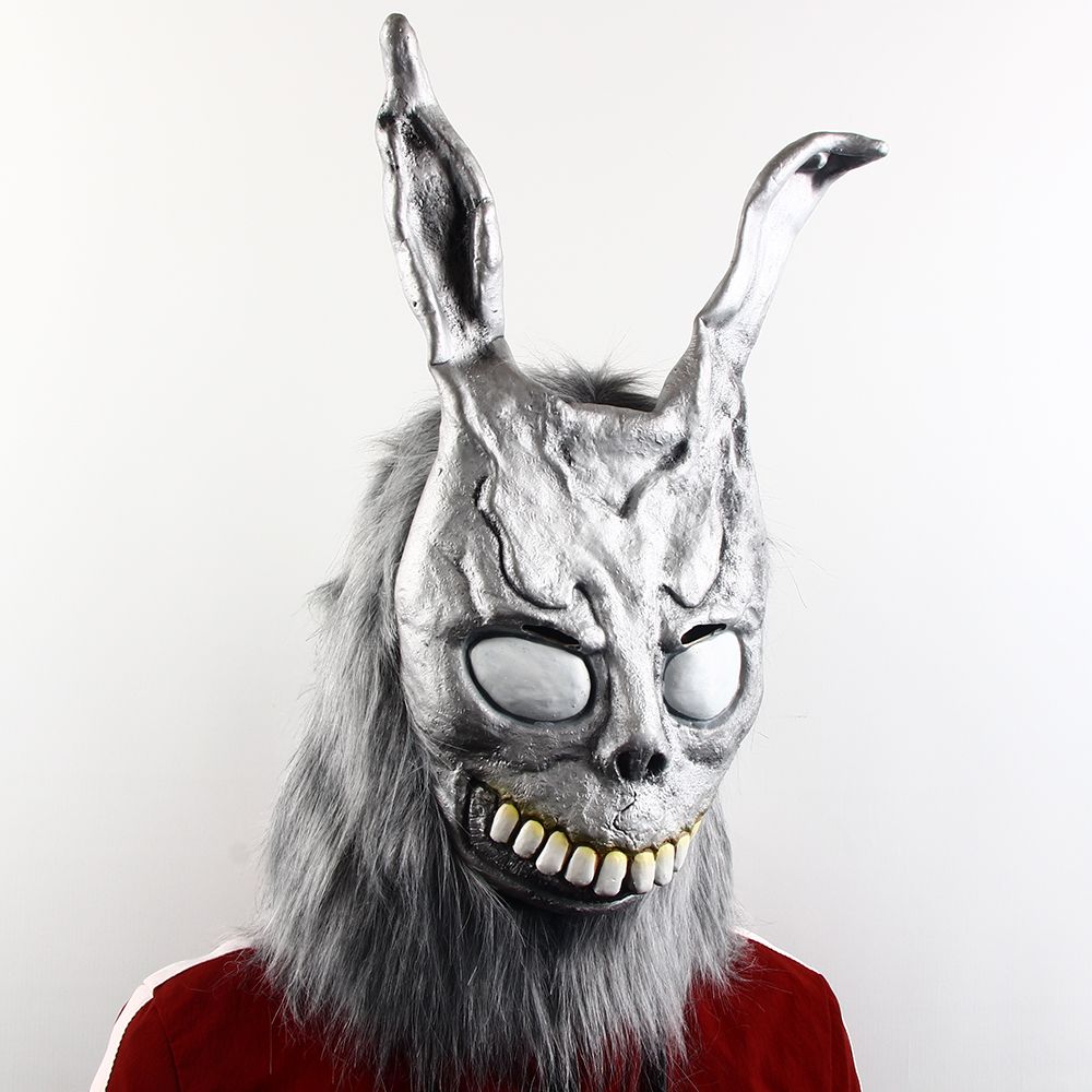 Novelty - Animal Cartoon Rabbit Movie Roles Frank Evil Rabbit Mask Halloween Party Cosplay Props Latex Full Face Mask