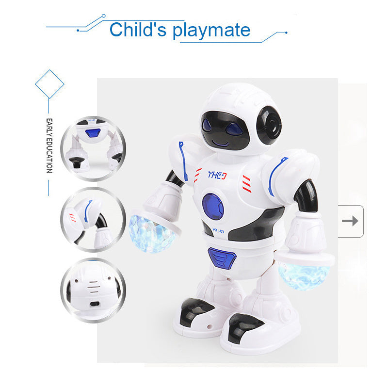oh my god - Electronic Robert Toy Smart Space Astronaut Walking Dancing Robot With Light And Sound