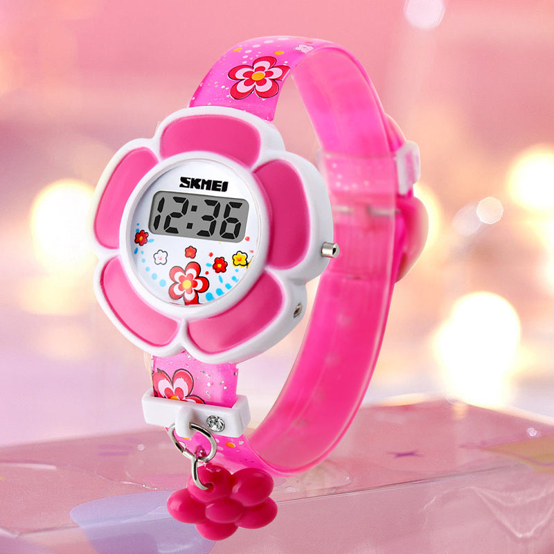 oh my god - SKMEI Children's Girl's Flower Electronic Watch