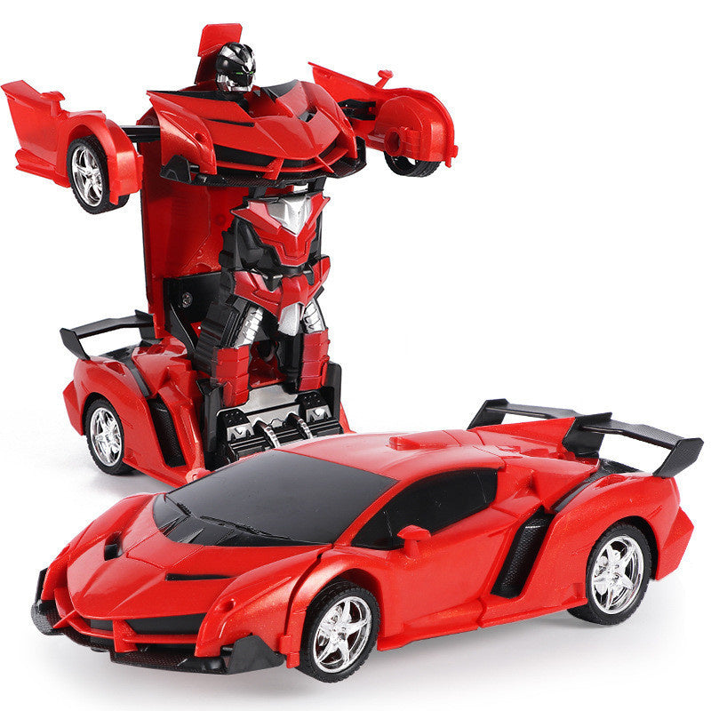 oh my god - 2.4G Remote Control Car; Transform Robot RC Cars Contains All Batteries: One-Button Deformation and 360 Degree Rotating Drifting; Present Christmas Birthday Gift for Boys/Girls