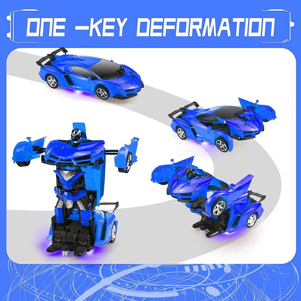 oh my god - 2.4G Remote Control Car; Transform Robot RC Cars Contains All Batteries: One-Button Deformation and 360 Degree Rotating Drifting; Present Christmas Birthday Gift for Boys/Girls