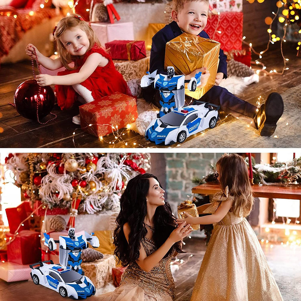 oh my god - 2.4G Remote Control Car; Transform Robot RC Cars Contains All Batteries: One-Button Deformation and 360 Degree Rotating Drifting; Present Christmas Birthday Gift for Boys/Girls