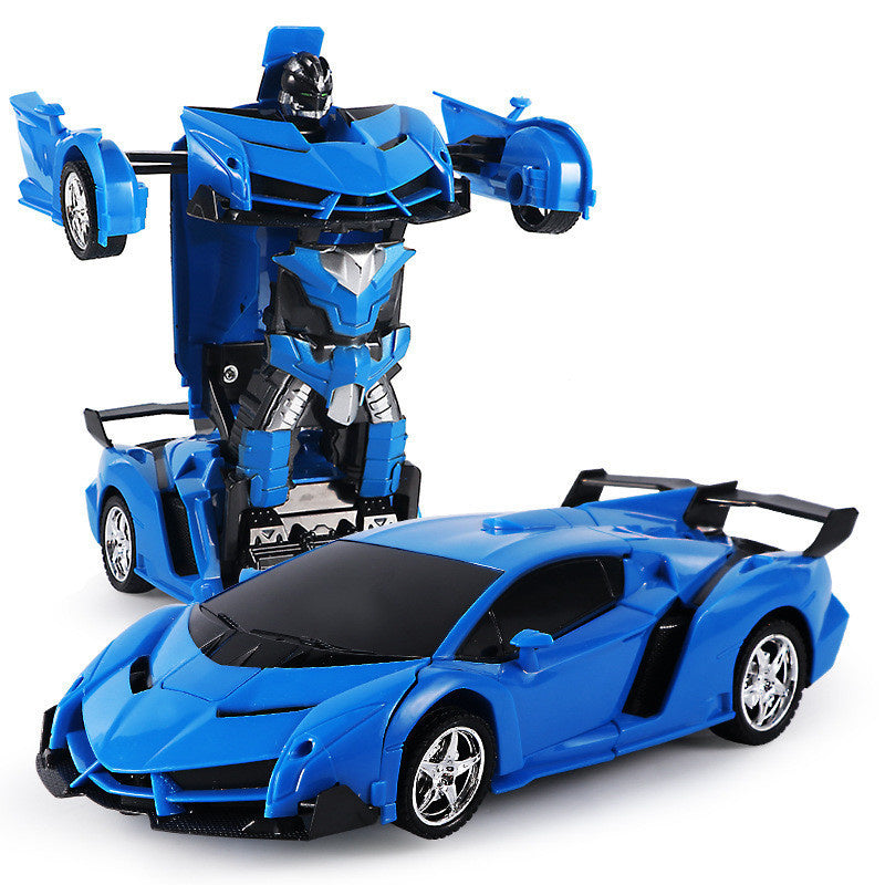 oh my god - 2.4G Remote Control Car; Transform Robot RC Cars Contains All Batteries: One-Button Deformation and 360 Degree Rotating Drifting; Present Christmas Birthday Gift for Boys/Girls