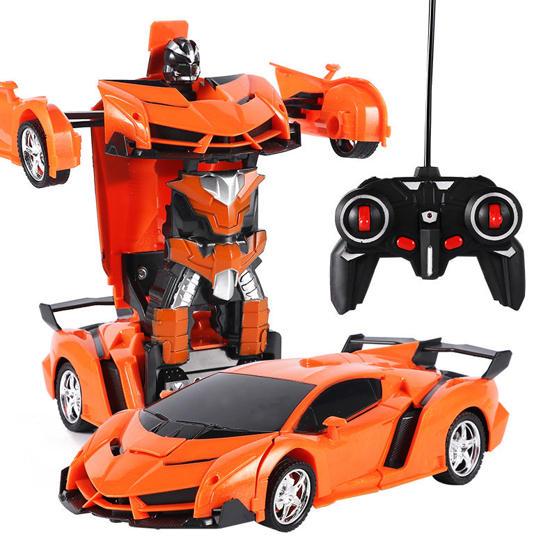 oh my god - Remote Control Car; Transform Robot RC Car with One-Button Transforming 360 Degree Rotation Drifting; 1:18 Scale Police Car Ideal Xmas and Birthday Gift Toys for 5+ Year Old Boys/Girls