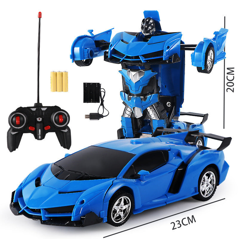 oh my god - Remote Control Car; Transform Robot RC Car with One-Button Transforming 360 Degree Rotation Drifting; 1:18 Scale Police Car Ideal Xmas and Birthday Gift Toys for 5+ Year Old Boys/Girls
