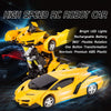 oh my god - Remote Control Car; Transform Robot RC Car with One-Button Transforming 360 Degree Rotation Drifting; 1:18 Scale Police Car Ideal Xmas and Birthday Gift Toys for 5+ Year Old Boys/Girls