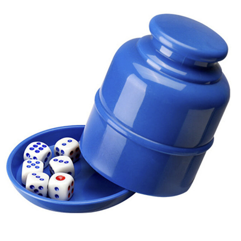 Department Store - 1pc Dice & Dice Cup Set; Bar Sieve Thickened Combination With Bottom Holder; Outdoor Table Game Accessories