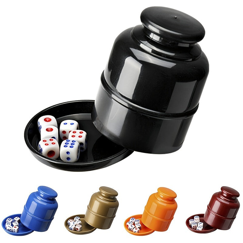 Department Store - 1pc Dice & Dice Cup Set; Bar Sieve Thickened Combination With Bottom Holder; Outdoor Table Game Accessories