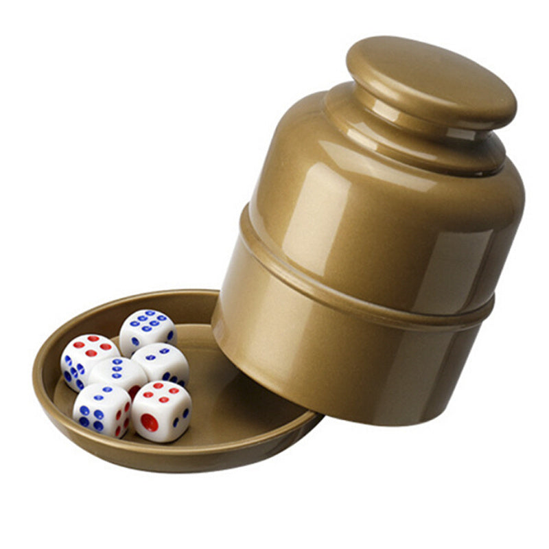 Department Store - 1pc Dice & Dice Cup Set; Bar Sieve Thickened Combination With Bottom Holder; Outdoor Table Game Accessories