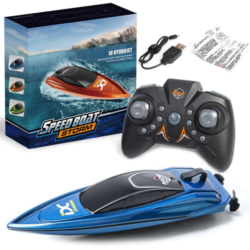 oh my god - RC Boat For Kids; 2.4GHz 8 Km/h High Speed RC Boat Electric Racing Boat; Waterproof 500mAh USB Rechargeable RC Boat Toy Ship; Summer Water Toy; Gift For Kids Adults