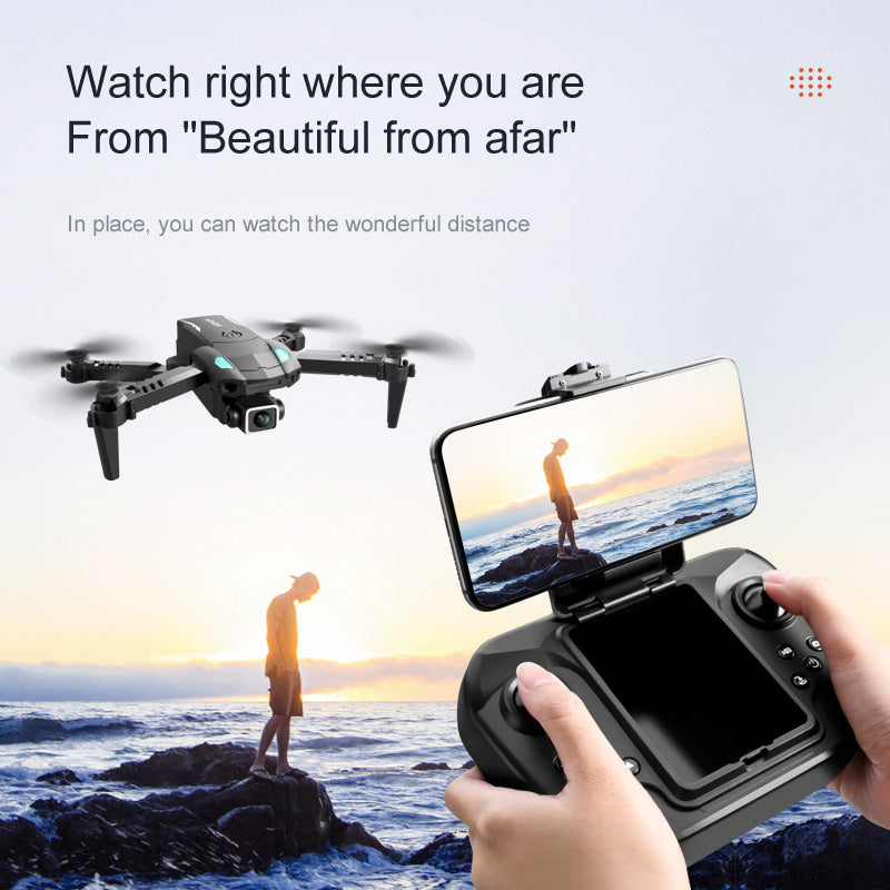 oh my god - Mini Quadcopter Professional RC Drone HD Camera Three-sided Obstacle Avoidance Air Pressure Fixed Height Foldable Toys