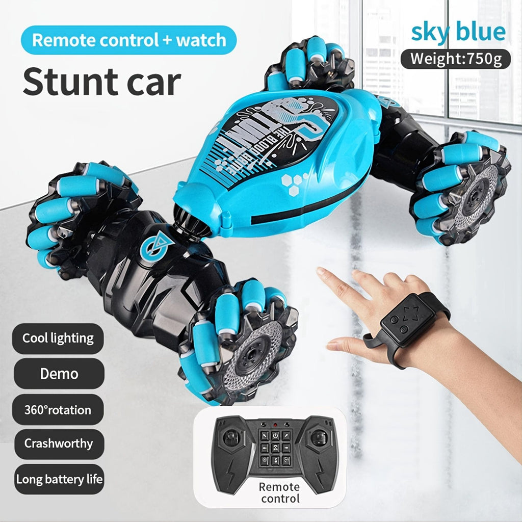 oh my god - 4WD Gesture Sensor Toy Car- Double-Side Rotation Off-Road Vehicle 360° Flip With Light And Music- Birthday Toy Car For Boys And Adults- Hand Controlled RC Car- All Terrain Monster Truck