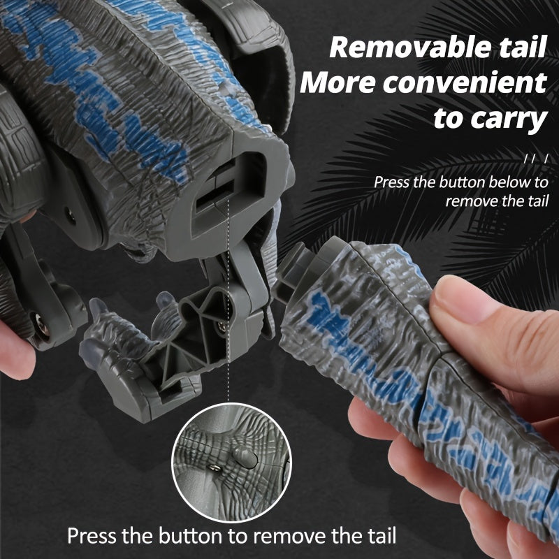 oh my god - 2.4G Remote Control Dinosaur Velociraptor Toy Electric Walking Dragon Toys- Gift Box Packaging For Boy- Children Christmas Gifts