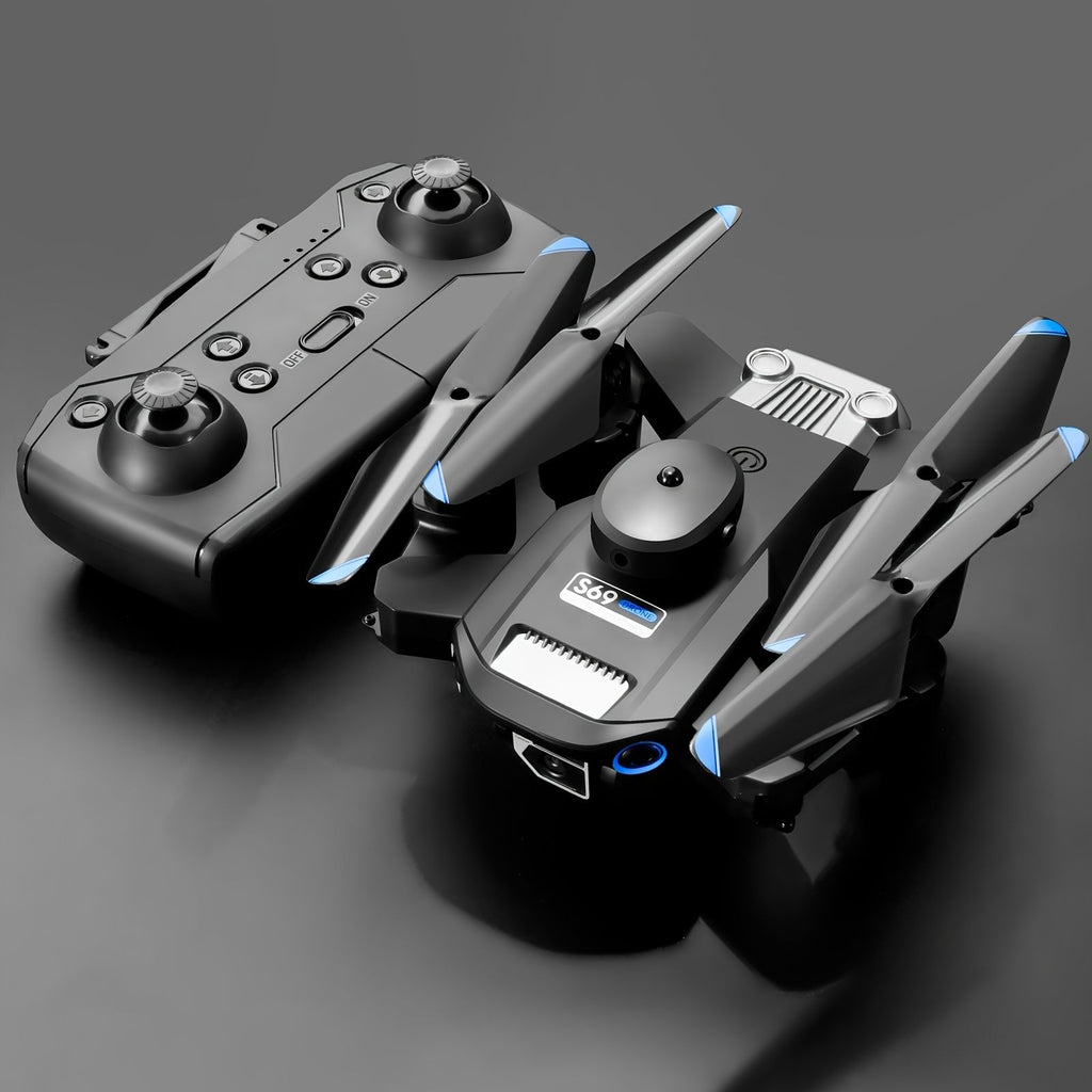 oh my god - S69 RC Drone With HD Dual Camera & 3 Battery; WIFI FPV Drone 360Â° Obstacle Avoidance Headless Mode; RC Foldable Quadcopter Helicopter Drone Gift Toys For Kids Adults