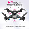 oh my god - S69 RC Drone With HD Dual Camera & 3 Battery; WIFI FPV Drone 360Â° Obstacle Avoidance Headless Mode; RC Foldable Quadcopter Helicopter Drone Gift Toys For Kids Adults